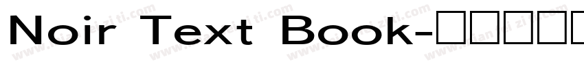 Noir Text Book字体转换